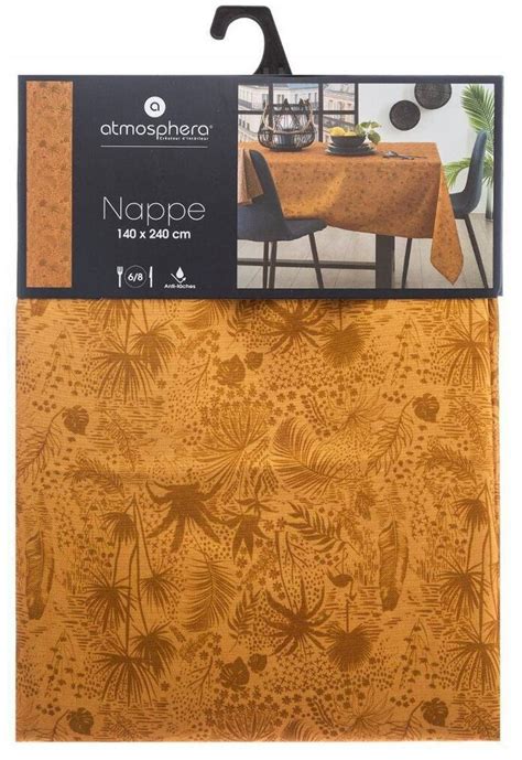 Atmosphera Nappe anti tâches Tropikal 140 x 240 cm au meilleur prix sur