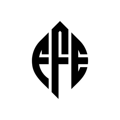 Diseño De Logotipo De Letra De Círculo Ffe Con Forma De Círculo Y