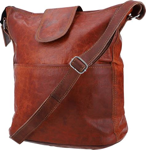 Gusti Sac à bandoulière en Cuir Jacqueline Cabas Sac en Cuir Marron