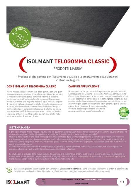 Isolmant Telogomma Classic Isolante Acustico In Epdm By Isolmant