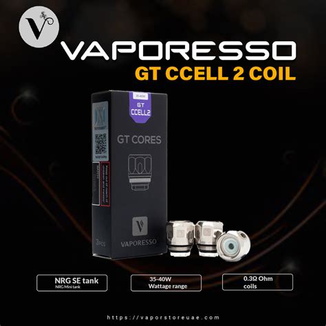 Vaporesso Gt Ccell 2 Coil 0 3Ω 3pcs Pack Vapor Store