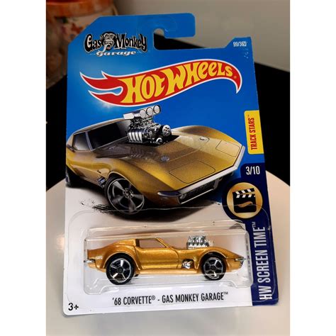 HOT WHEELS 68 CORVETTE GAS MONKEY GARAGE 2021 METALFLAKE GOLD Shopee Malaysia