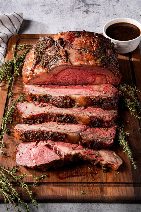 Herb-Crusted Prime Rib with Au Jus Recipe | Traeger®