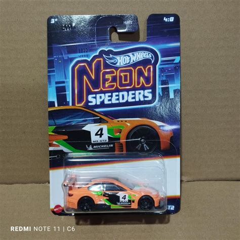 Hot Wheels Bmw M Gt Neon Orange Neeon Speeders Series Shopee Philippines