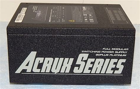 Zalman Acrux Series 1000W Platinum Power Supply - PC Perspective