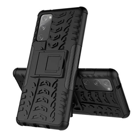 Samsung Galaxy S20 Fe Hybrid Rugged Pc Tpu Kickstand Case Black