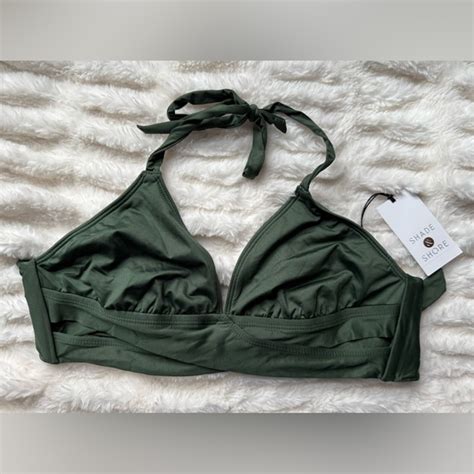 Shade Shore Swim Nwt Shade Shore Dark Green Bikini Top Poshmark