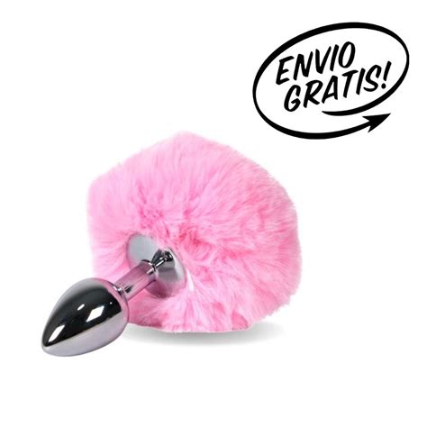 Plug Anal Metálico Cola De Conejo Conejita Sexy Sexo Anal Luegopago