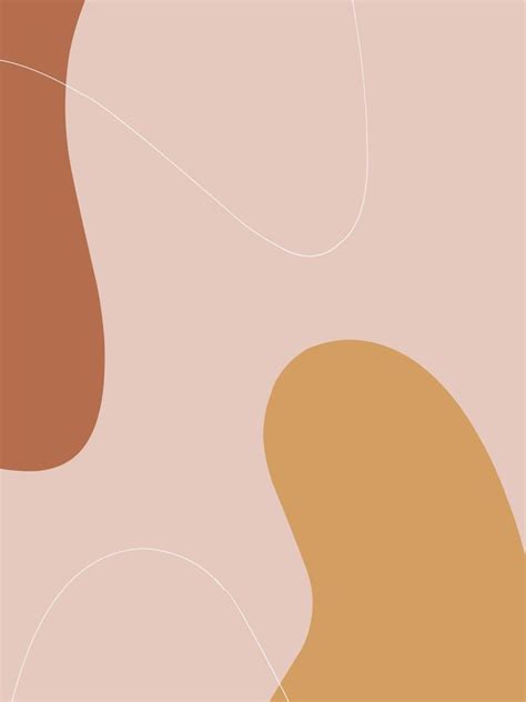 Plantillas Elegantes Con Formas Org Nicas Abstractas Y L Neas En Colores Nude Fondo Pastel En