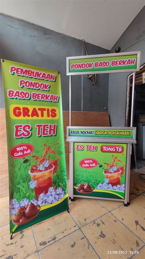 Booth Es Teh Design Bebasbonus Stand Banner Lazada Indonesia