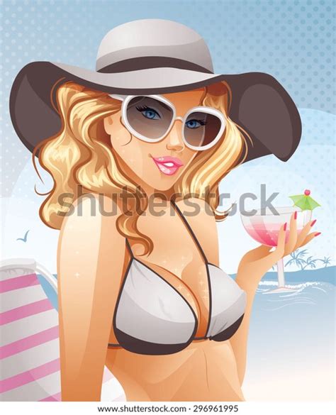 Sexy Blonde Sitting Woman Stock Vectors And Vector Art Shutterstock