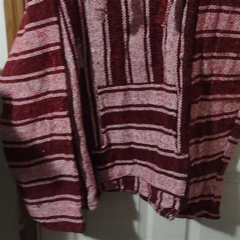 Red And Pink Baja Hoodie From Vel Mex Size Xxl New Depop