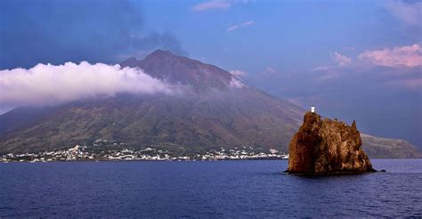 From Tropea Panarea Island And Stromboli Volcano By Night Tropea Italy