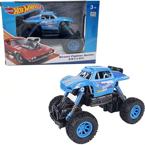 Hot Wheels Monster Trucks 1 Caminhão de Brinquedo na Escala 1 64 e 1 Carro Esmagável Veículo