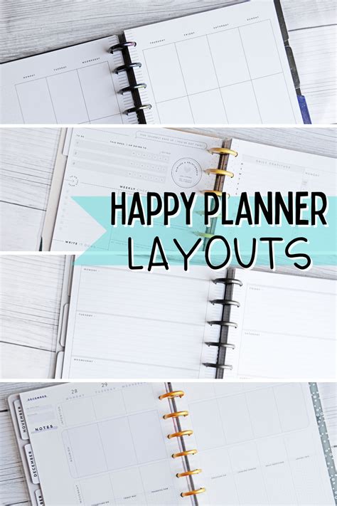 Happy Planner Layouts - Planning Inspired