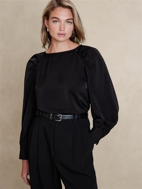 Long Sleeve Blouses Banana Republic Factory