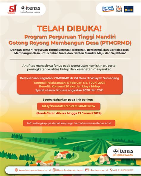 Program Perguruan Tinggi Mandiri Gotong Royong Membangun Desa PTMGRMD