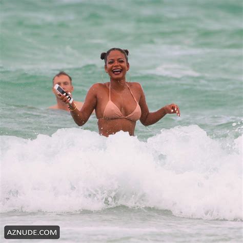 Christina Milian Bikini Body At The Beach In Miami Aznude