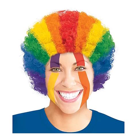 Rainbow Curly Wig Party City