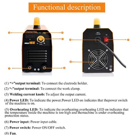 Display Top Inverter Welder Arc Mma Digital Display Lcd Hot Start Welding Machine