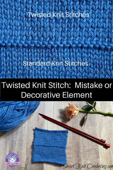 knit twisted stitch mistake  clever design element