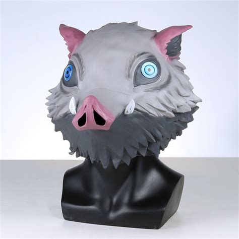 Jual TOL-52 topeng kimetsu no yaiba inosuke mask latex karet demon ...