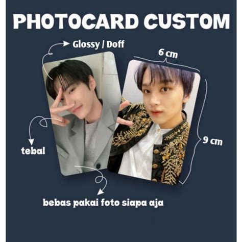 Jual Photocard Custom Cetak 1sisi 2sisi Laminasi Glossy Doff