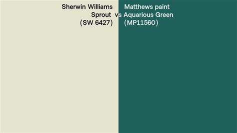 Sherwin Williams Sprout Sw Vs Matthews Paint Aquarious Green