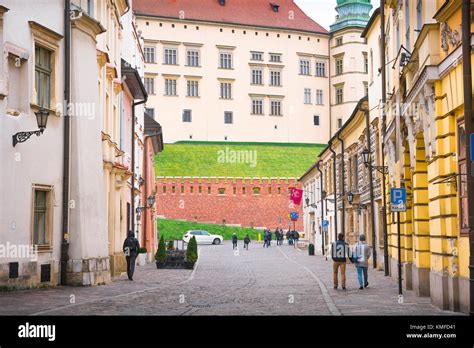 Krakauer Altstadt Blick auf mittelalterliche Durchgangsstraße der