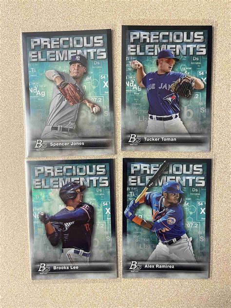 Sportlots Auctions Bowman Platinum Precious Elements Card Lot