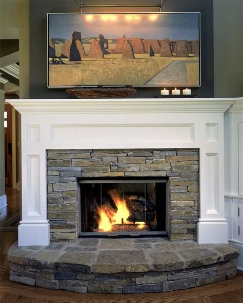 stone fireplace ideas  designs