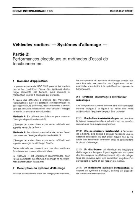 ISO 6518-2:1995 - Road vehicles — Ignition systems — Part 2: Electrical ...