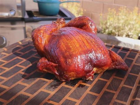 Smoked Whole Chicken With Honey BBQ Sauce Recipe Food Network