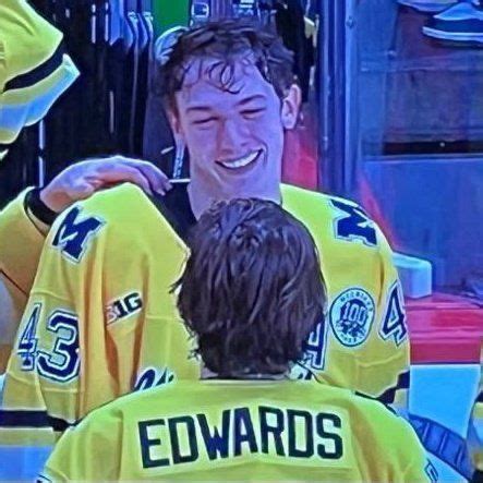 Pin By On Hughes Brothers In Hockey Players Funny Hot Hockey Players Michigan Hockey