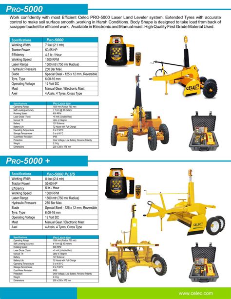 Laser Land Leveler Pro Govt Subsidy Approved Celec