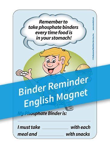 Binder Reminder Magnets English Renal Rd