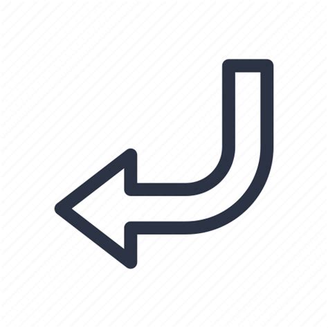 Arrow Down Enter Left Icon