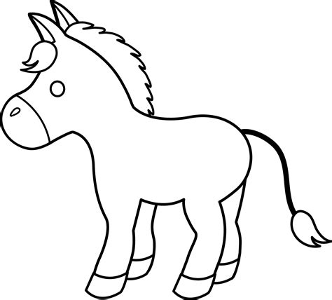 Donkey Template Printable