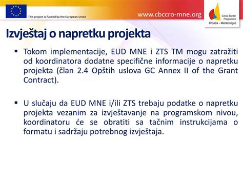 Trening o izvještavanju u skladu sa grant ugovorom ppt download