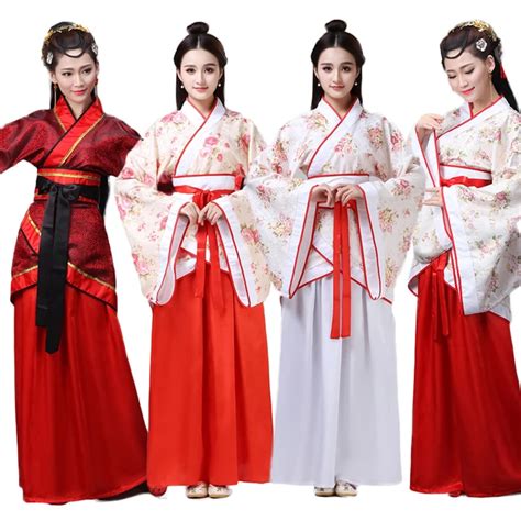 Chinese Spring Festival New Year Costumes Dresses for Woman Stage Wear ...