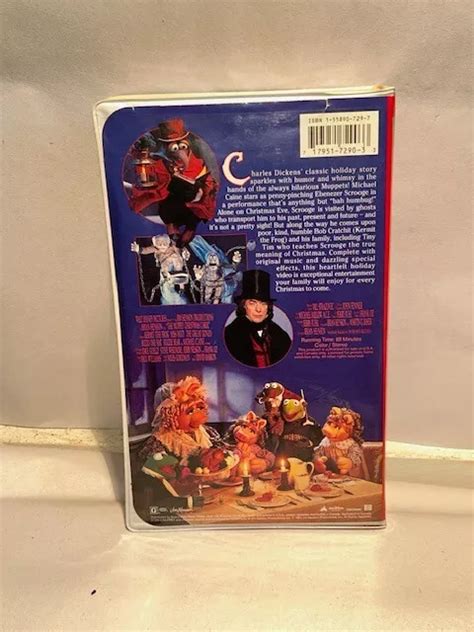 1993 WALT DISNEY Jim Henson The Muppet Christmas Carol VHS W