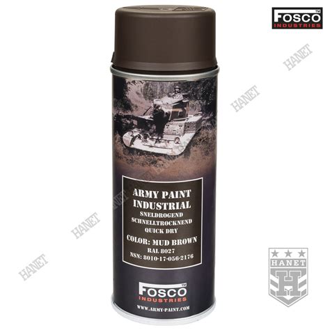 FOSCO ARMY PAINT Wojskowa Farba W Sprayu 400 Ml Mud Brown Hanet