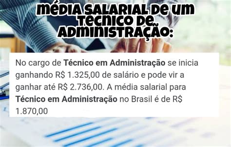 QUANTO GANHA UM TÉCNICO EM ADMINISTRAÇÃO?