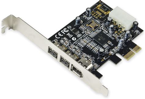 Amazon.com: axGear PCIE PCI-E FIREWIRE IEEE 1394 3 Port FIRE Wire ...