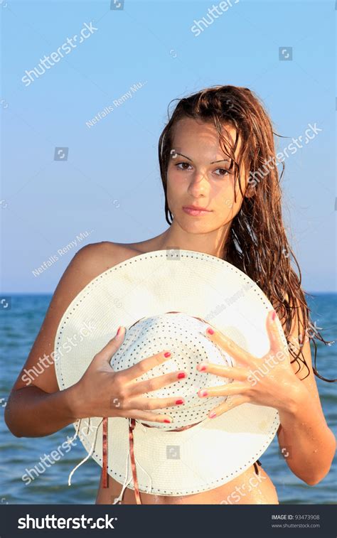 Sexy Bikini Model Posing On Beach Stock Photo Shutterstock