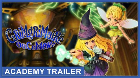 GrimGrimoire OnceMore Academy Trailer PS4 PS5 Nintendo Switch