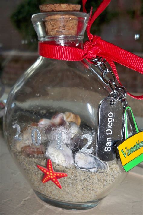 Christmas Ornament with San Diego Vacation Shells