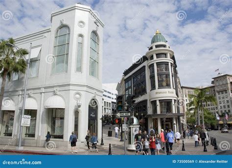 Luxurious Shops On Rodeo Drive Los Angeles California Editorial