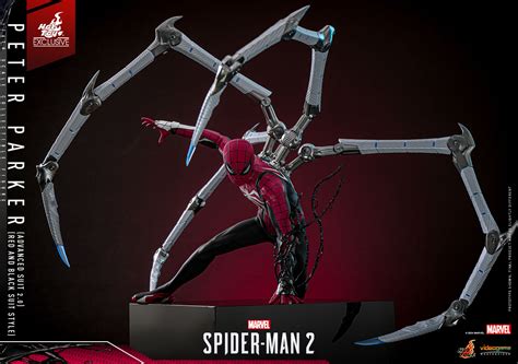 Marvel S Spider Man 2 Hot Toys Spider Man In Red And Black Suit The Toyark News
