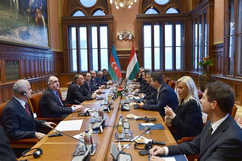 Ilham Aliyev And Hungarian Prime Minister Viktor Orban Held An Expanded